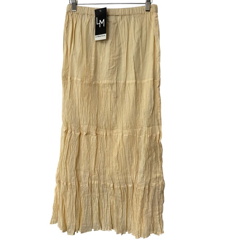 Women’s Le Mieux Studio XL Crème Maxi Skirt.